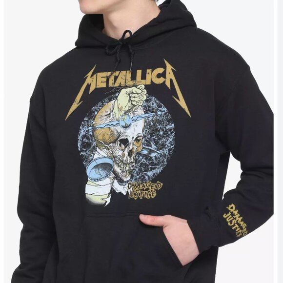 Metallica Damaged Justice Hoodie - Picture 1 of 2